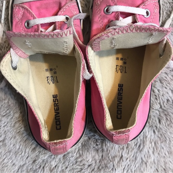 Converse ⚜️ Girls Light Pink One Star Low Top Tennis Shoes - Picture 4 of 10